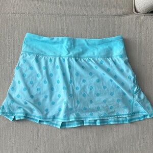 Lululemon Blue Polka Dot Skirt